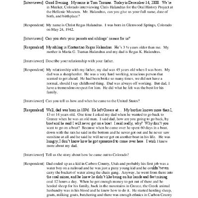 Oral History