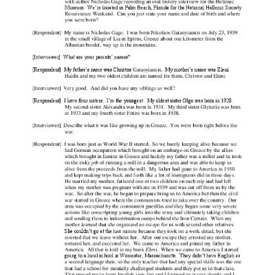 Oral History