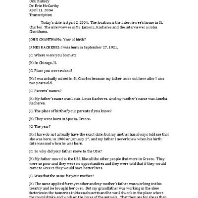 Oral History