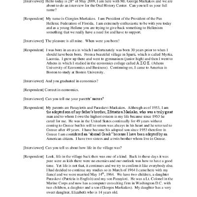 Oral History