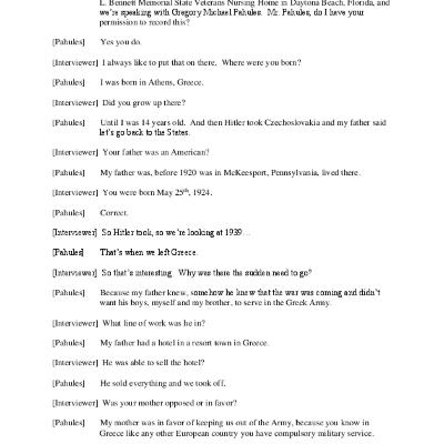 Oral History