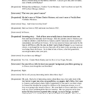 Oral History